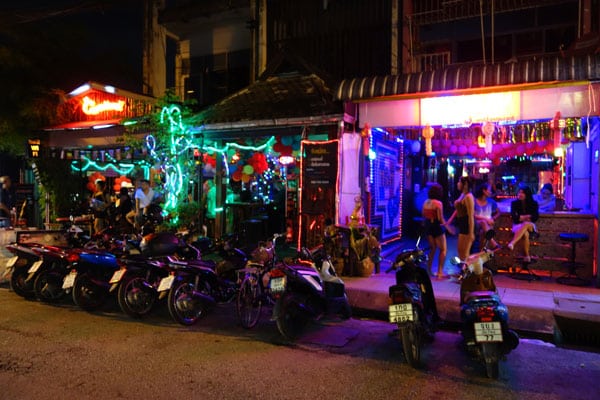 Bars in der Touristenarea